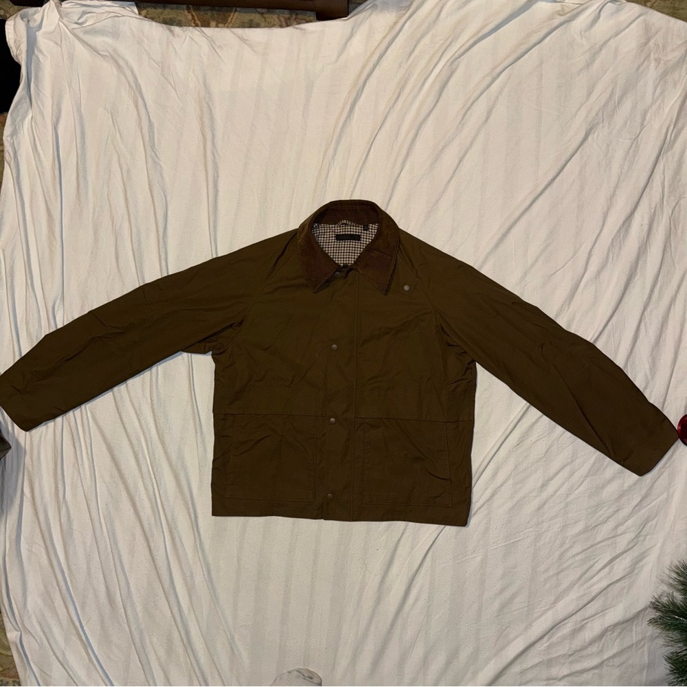 Uniqlo Short Utility Blouson Olive Brown Size Medium